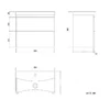 Crooked Gloss White Wall Hung Slimline Basin Drawer Vanity 600mm - Image 8