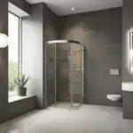 Chrome 6mm Glass  Shower Enclosure 800mm -