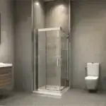 Chrome 6mm Glass Square Corner Entry Shower Enclosure 900mmx900mm