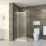 Chrome 6mm Glass Square Corner Entry Shower Enclosure 800mm