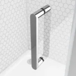 Premuim Easy Clean 8mm Hinged Shower Enclosure 1000x800mm   Chrome - Image 4