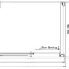 Luxury Soft closing Sliding Door Shower Enclosure 1200 x 800mm - Image 4