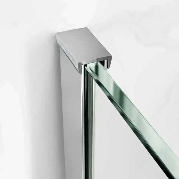 LUXURY Inline Hinge Door 1400 x 900mm Shower Enclosure Chrome - Image 3