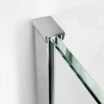 Premuim Easy Clean 8mm Hinged Shower Enclosure 1000x800mm   Chrome - Image 2
