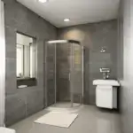 Luxury Chrome 6mm Glass  Shower Enclosure 900mm