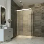 Luxury Soft closing Sliding Door Shower Enclosure 1000 x 800mm