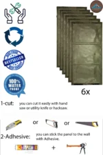 Pu Stone Effect space Black - Image 4