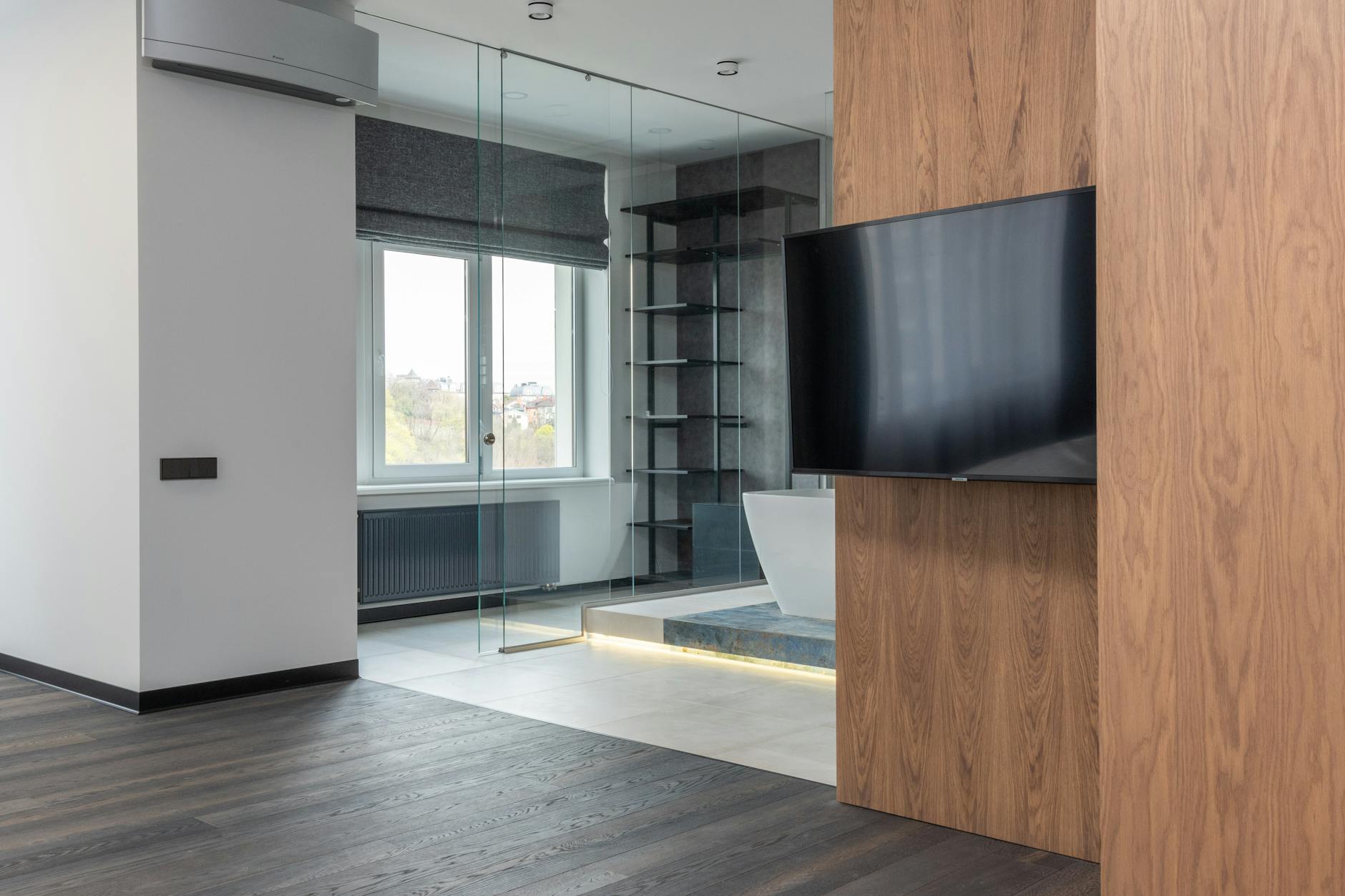 interior of spacious modern apartment