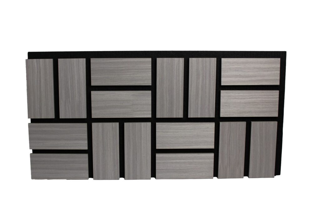 Geometry Square  Grey Oak
