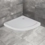 Premium White Round Corner Shower Tray - Image 2