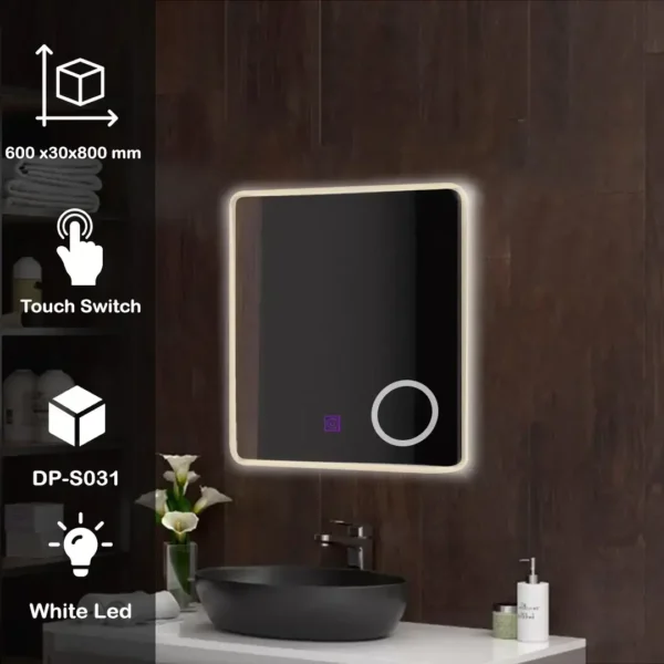 premium rectangle LED MIRROR  S-031 - Image 3