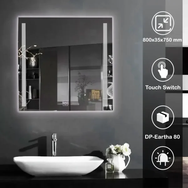 premium rectangle LED MIRROR  Ertha - Image 3