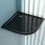 Premium black Round Corner Shower Tray