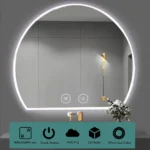 PARIS Irregular Mirror LED Lighted ANTIFOG  decorative design DP-S050 - Image 3