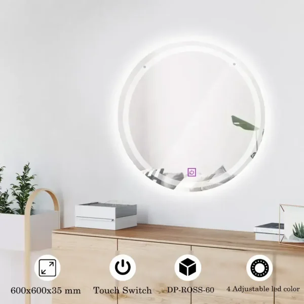 premium LED MIRROR  ROSE-60 - Image 3