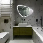 PARIS Irregular Mirror LED Lighted ANTIFOG  decorative design DP-S051 - Image 3