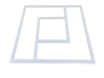 64W LED  Double-D  Frame Panel  Light - Image 2
