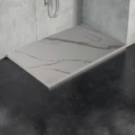 PREMIUM SMC SHOWER TRAY GREY ON WHITE