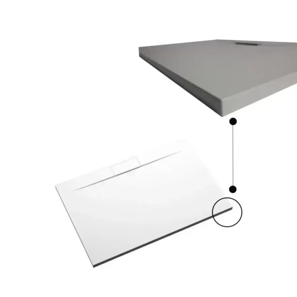 PREMIUM SMC SHOWER TRAY WHITE - Image 3