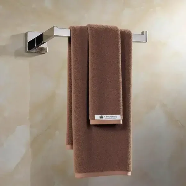 Mirror Polishing  Stainless Steel Chrome Finished Towel Bar Single Rack - Image 2