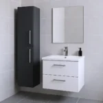 2 Door Wall Hung Tall Cabinet Storage Unit - Image 9