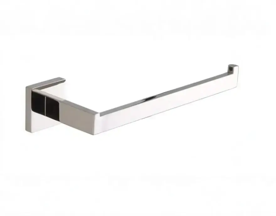 1 2 Mirror Polishing Stainless Steel Chrome Finished Towel Bar Single Rack - Image 1