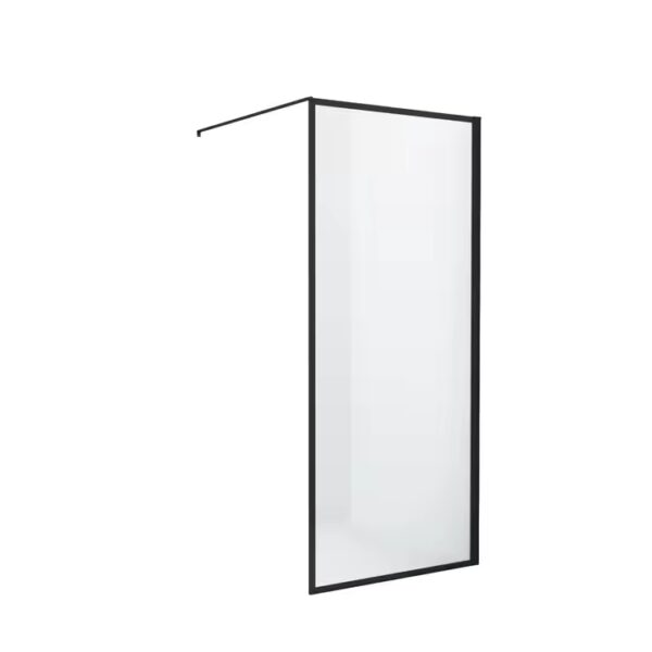 Black Matt Black Aluminum Frame Shower Enclosure - Image 3