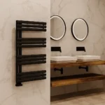 Luxury D Shape Radiator Black