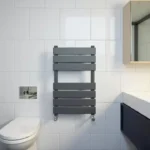 Black Vertical Designer Heated Towel Rail
