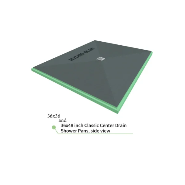 Classic Center Drain Shower Pans 36x36 and 36x48 - Image 3