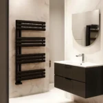 Luxury D Shape Radiator Black - Image 2