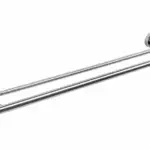 Double Towel Bar Holder Brushed Nickel Finish 600mm