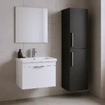 2 Door Wall Hung Tall Cabinet Storage Unit - Image 7