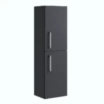 2 Door Wall Hung Tall Cabinet Storage Unit - Image 4