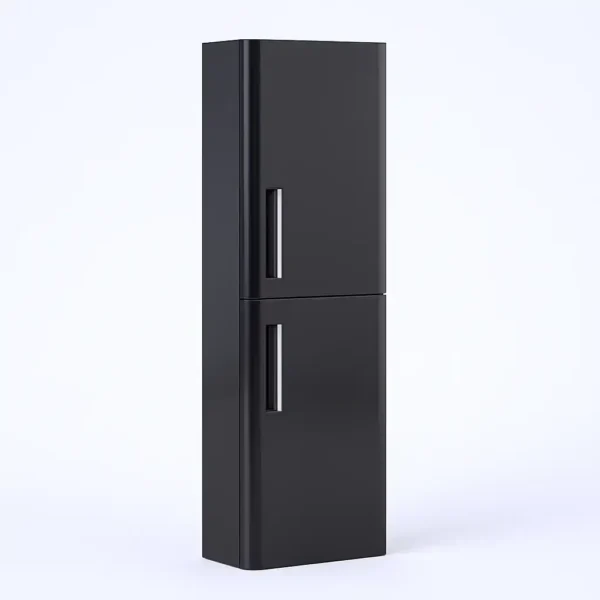 2 Door Wall Hung Tall Cabinet Storage Unit - Image 3