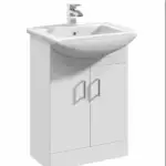 Modern 550mm Bathroom Vanity – Square Basin & Floor Standing Cabinet
