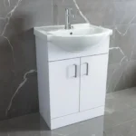 Modern 660mm Floor Standing Vanity with Square Basin - Image 2