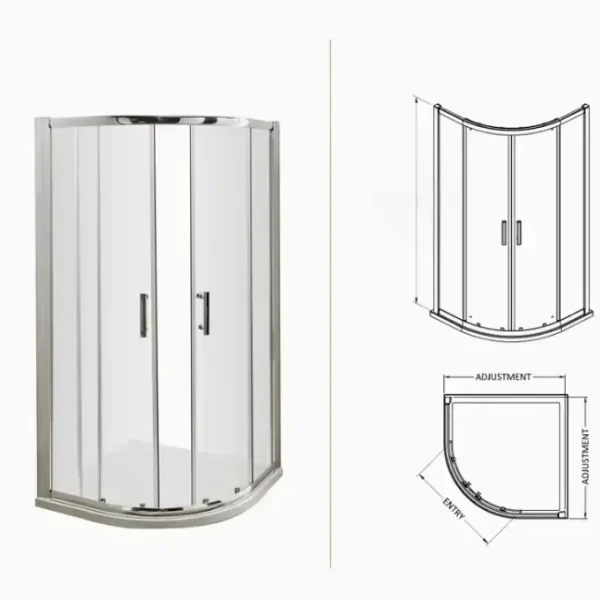 Aluminium Frame Reversible Double Sliding Door - Image 5