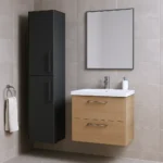 2 Door Wall Hung Tall Cabinet Storage Unit - Image 10