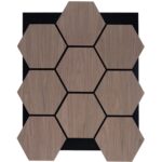 Hexagon Walnut JK Natural Wood