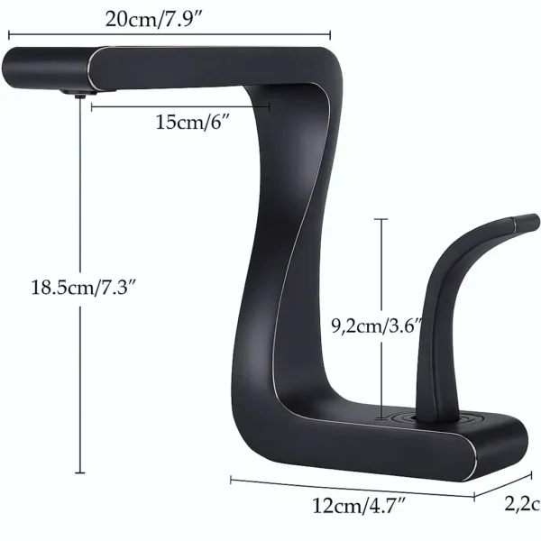 Z-Style Bathroom Basin Tap - Image 7