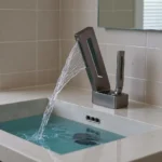AquaFall Single Handle Waterfall Faucet – Hot & Cold Mixer - Image 2