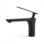 AeroFlow LX – Black Minimalist Basin Faucet