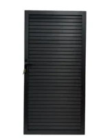 Fence Gate – Fluted black