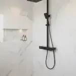 MonoJet Black Rainfall Shower Set