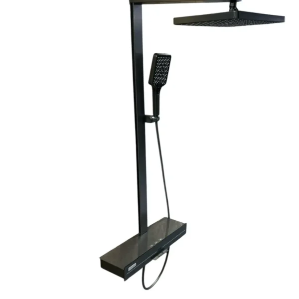 MonoJet Black Rainfall Shower Set - Image 3