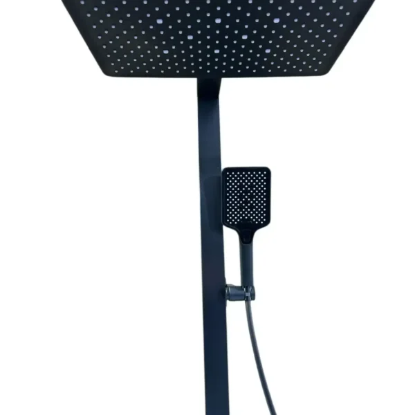 MonoJet Black Rainfall Shower Set - Image 5