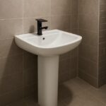 Modern Ceramic Pedestal Sink