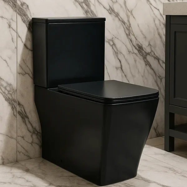 ShadowLux Matte Black Rimless Toilet