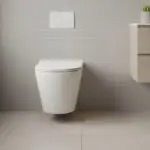 Wall Hangging — High-Gloss Porcelain Toilet | Quiet Dual-Flush, Anti-Stain Finish